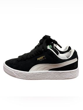 puma suede XL sneaker kids black white